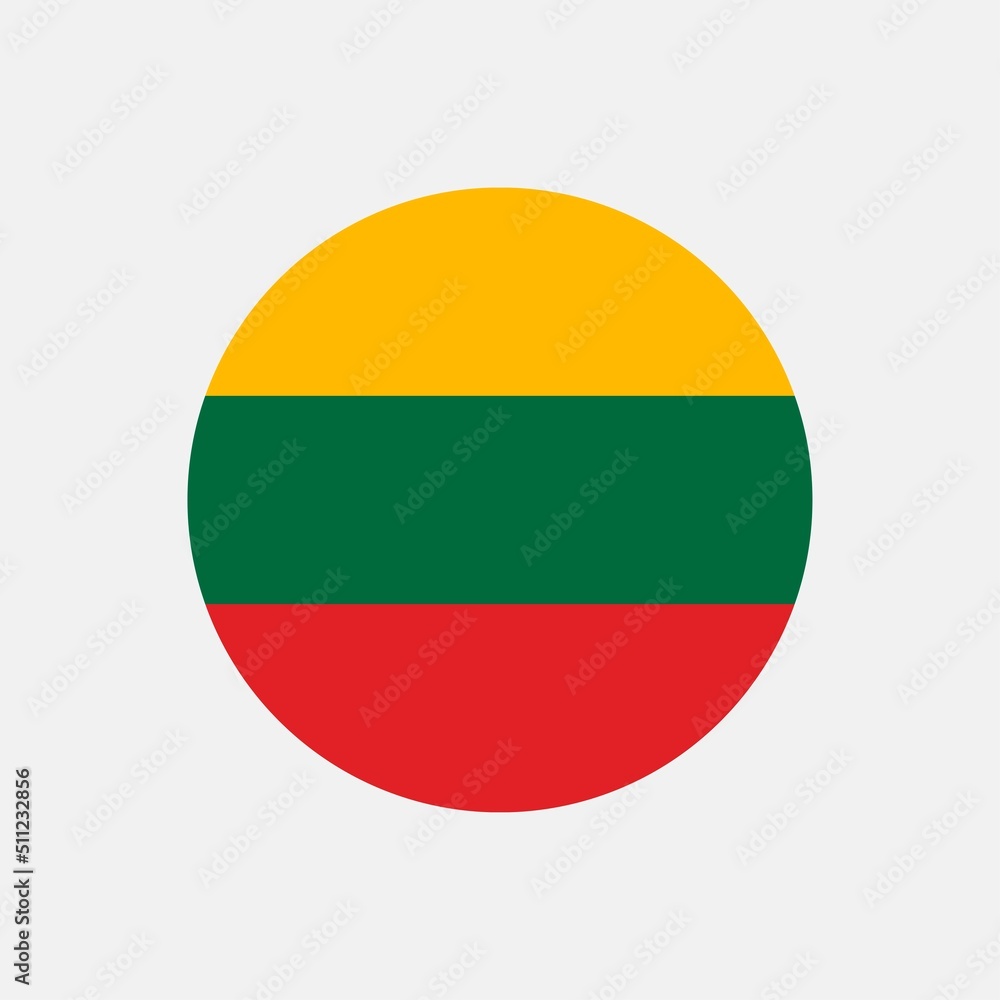 Coutry Lithuania. Lithuania flag. Vector illustration. Coutry Lithuania. Lithuania flag. Vector illustration.