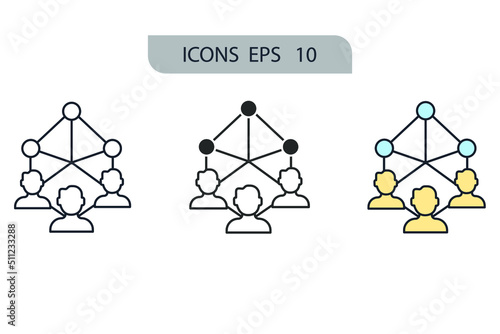 third party devoloper icons  symbol vector elements for infographic web