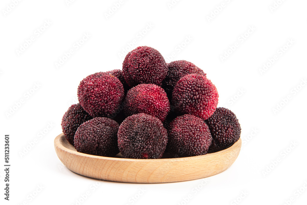 ripe waxberry isolated on white background ripe waxberry isolated on white background