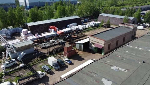 Wallpaper Mural Flying a quadcopter over an industrial area Torontodigital.ca