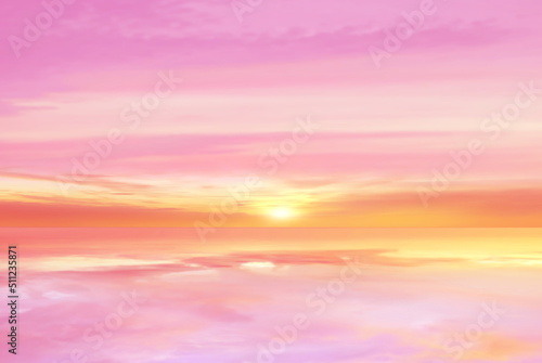  pink yellow pastel sky and clouds sunset and morning nature landscape pink pastel sky background 