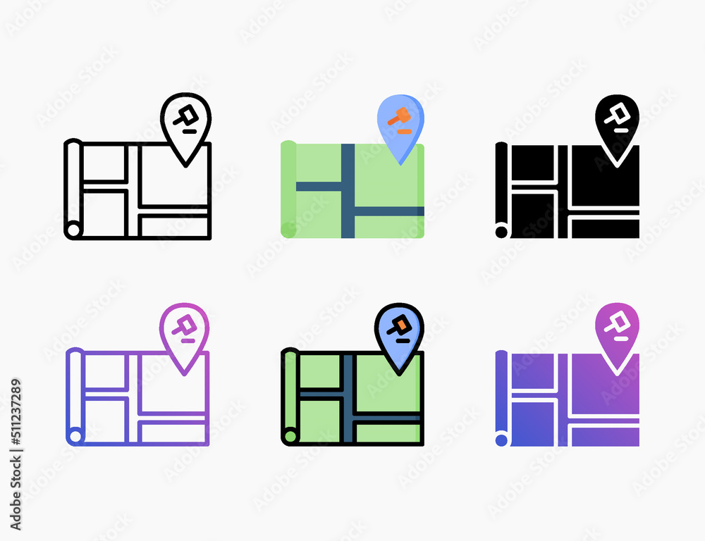 Place Holder With Gavel icon set with different styles. Style line, outline, flat, glyph, color, gradient. Editable stroke and pixel perfect. Used digital product, presentation, print design and more. Place Holder With Gavel icon set with different styles. Style line, outline, flat, glyph, color, gradient. Editable stroke and pixel perfect. Used digital product, presentation, print design and more.