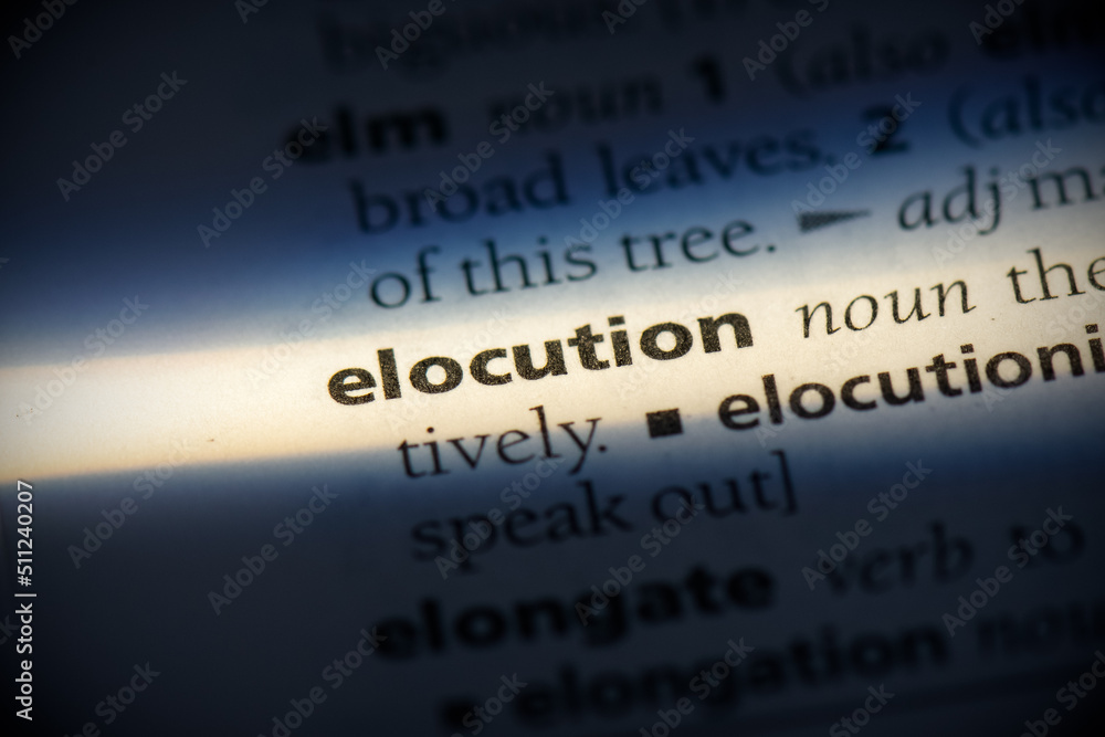 elocution - obrazy, fototapety, plakaty 