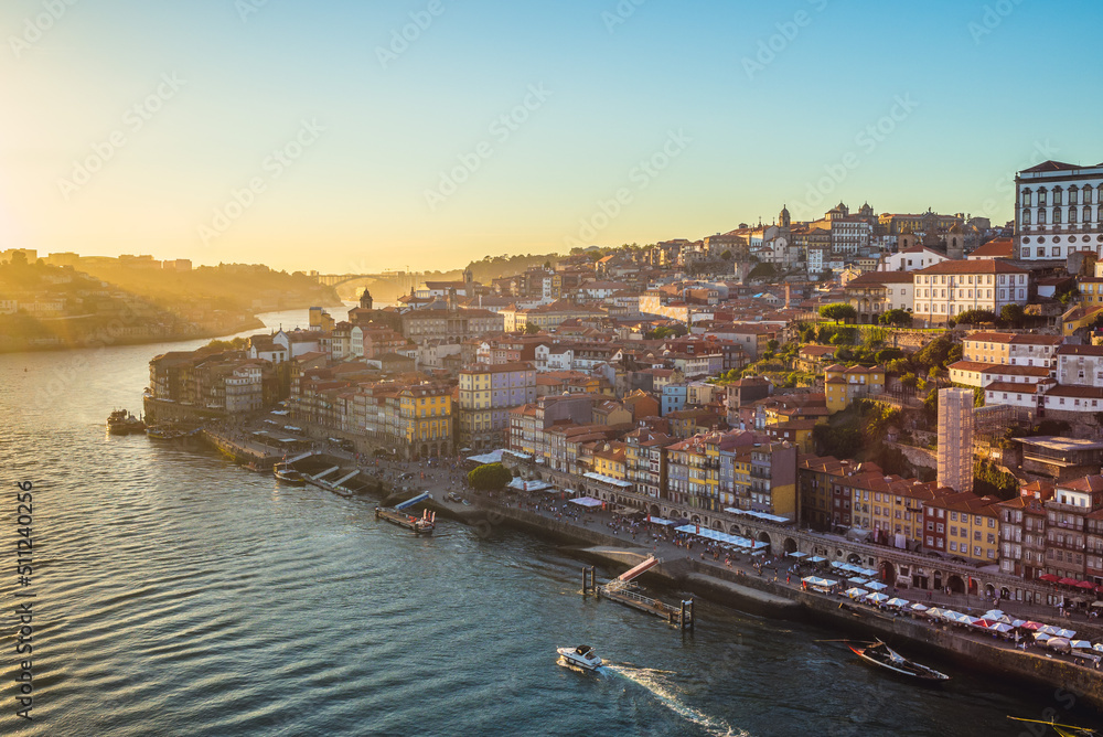 Scenery of Porto by Douro River, Portugal