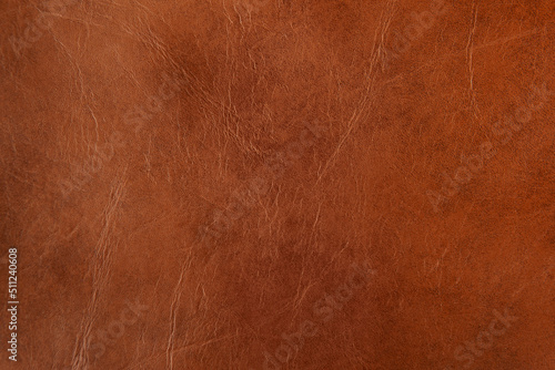 Empty Creased or cracked dark Brown color leather with strong material texture fashionable background to be use for accessories outfits or packaging 