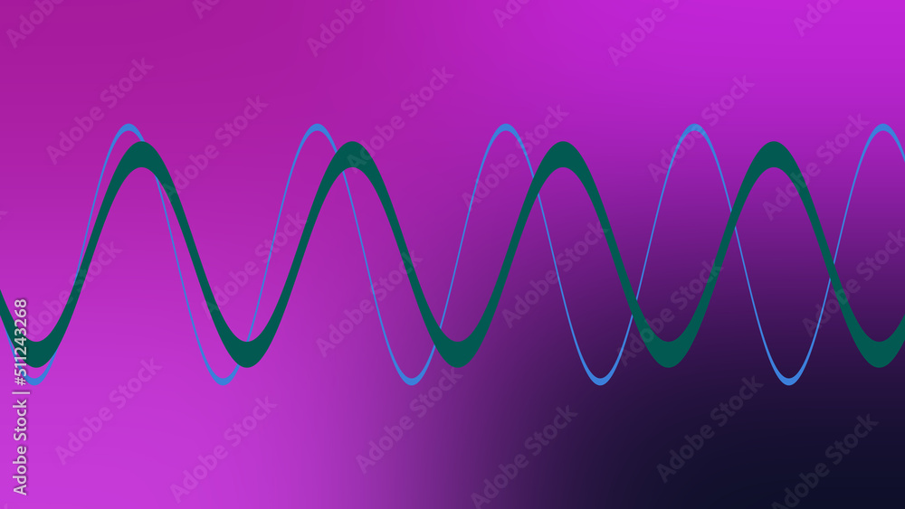 Abstract wavy line neon gradient background image. Abstract wavy line neon gradient background image.