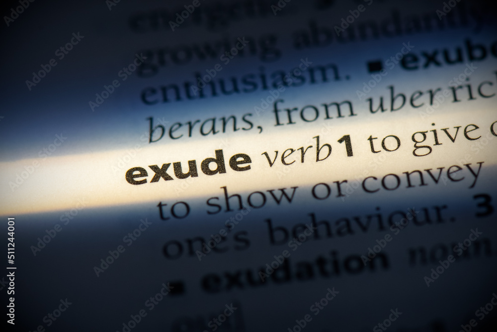 exude