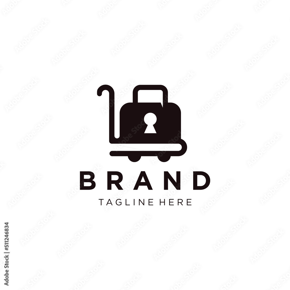 SIMPLE AND MODERN KEY AND SHOP LOGO DESIGN TEMPLATE