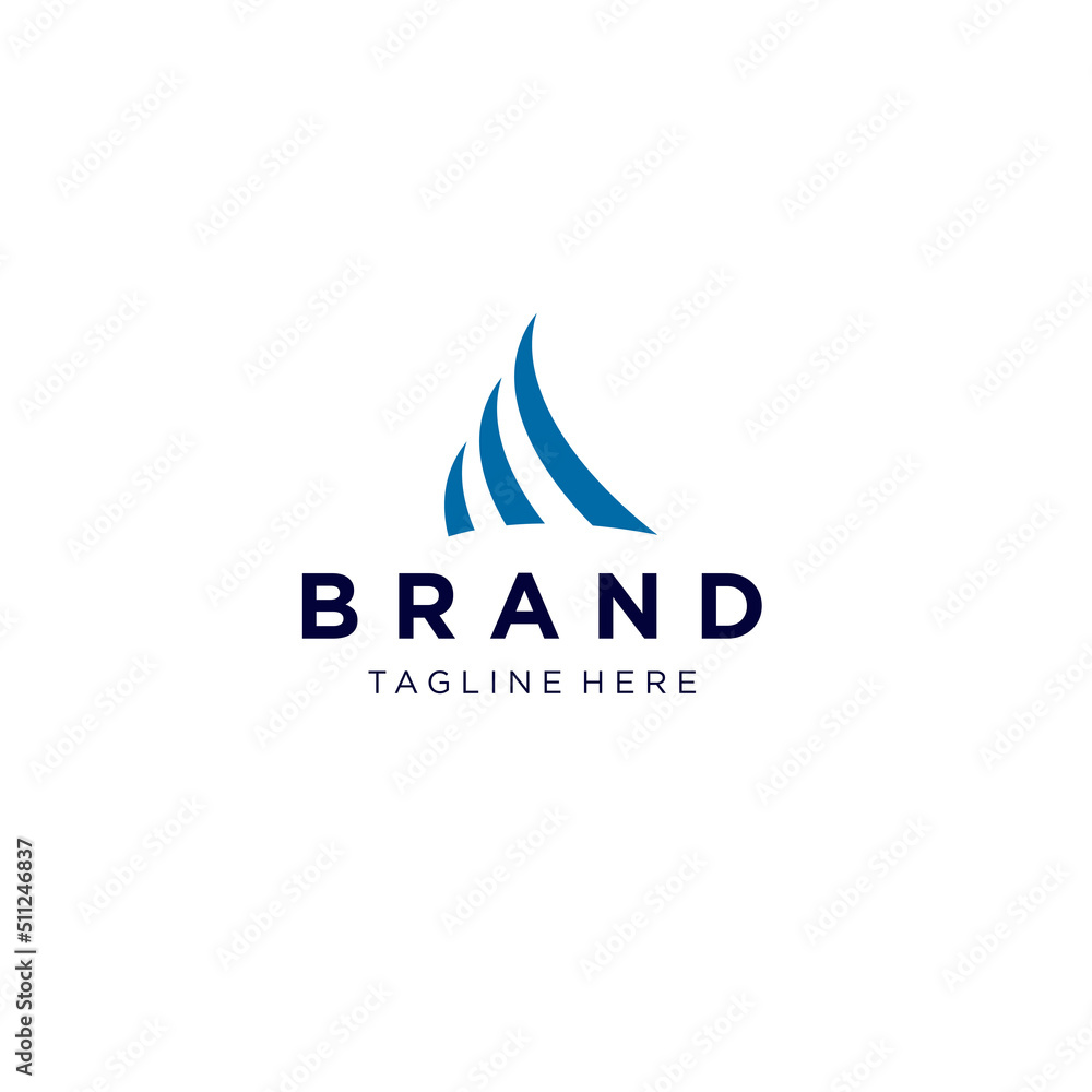 Obraz premium simple letter A logo design template elements