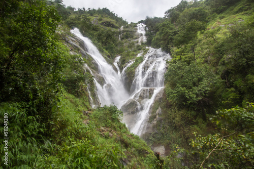 Pitugro Waterfall Petro Lo Su  or Heart Waterfall the highest waterfall in Thailand located in Umphang Wildlife Sanctuary Tak Province.