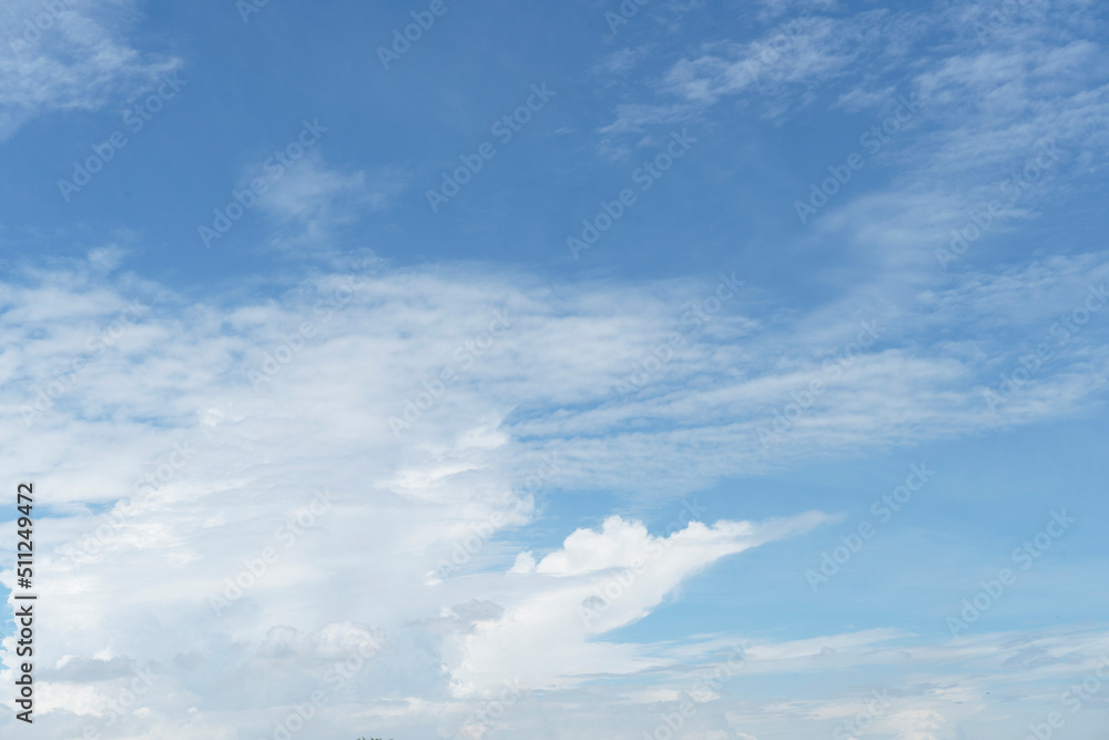 Clouds and blue sky. On the day of good weather in the summer Clouds and blue sky. On the day of good weather in the summer