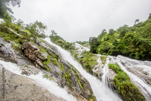 Pitugro Waterfall(Petro Lo Su) or Heart Waterfall,the highest waterfall in Thailand,located in Umphang Wildlife Sanctuary,Tak Province.