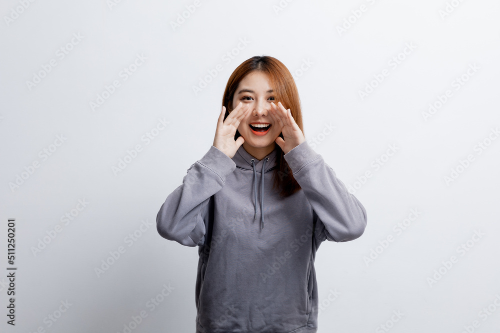 Beautiful Asian woman gesturing for advertisement editing on isolated background, portrait concept used for advertisement and signage, isolated over white background, copy space. Beautiful Asian woman gesturing for advertisement editing on isolated background, portrait concept used for advertisement and signage, isolated over white background, copy space.