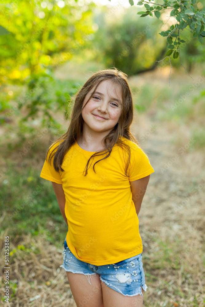 Outdoor Portrait of a Smiling Little Girl Outdoor Portrait of a Smiling Little Girl