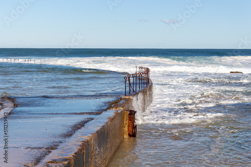 overflowing sea water at the beach © Christina