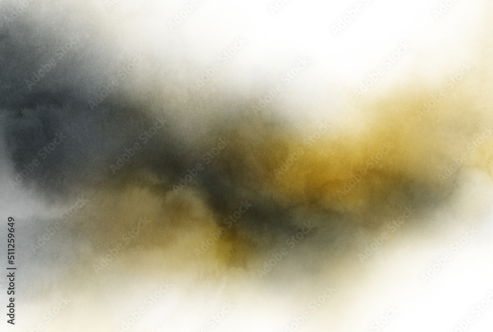 Beautiful abstract background. Versatile artistic image for creative design projects: posters, banners, cards, magazines, prints and wallpapers. Watercolour on paper.