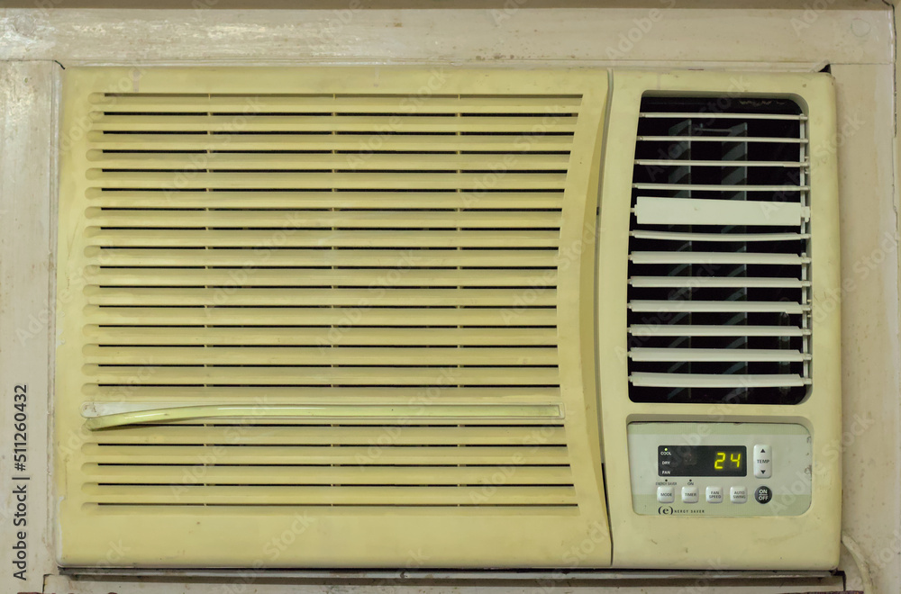 front view (from interior) of Window Air Conditioner front view (from interior) of Window Air Conditioner