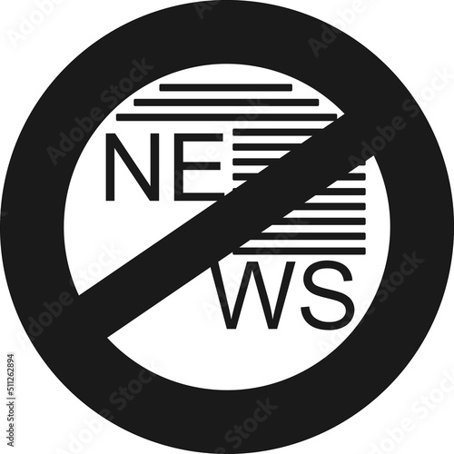 Fake news icon, disinformation icon vector