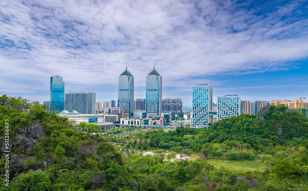 Urban scenery of Guilin, Guangxi, China