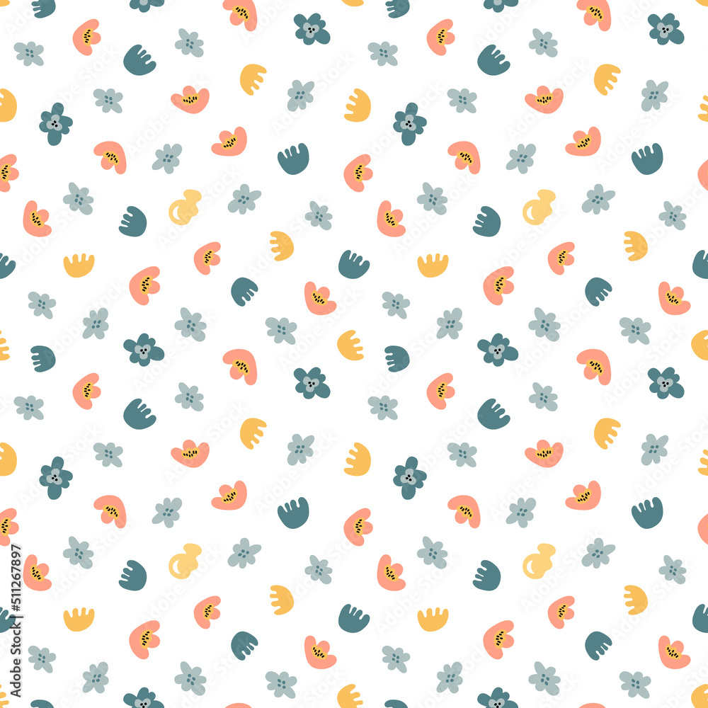 Abstract seamless pattern. Simple organic shapes Abstract seamless pattern. Simple organic shapes