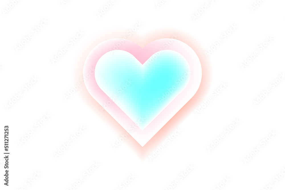 pastel abstract backgrounds. heart design in pastel colors