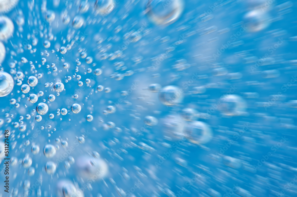 Water. Movement of air bubbles blue beautiful abstract underwater background Water. Movement of air bubbles blue beautiful abstract underwater background