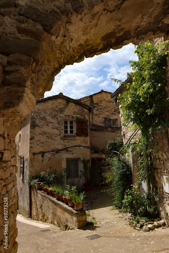 Im alten Dorf Lacoste im Luberon, Provence, Frankreich