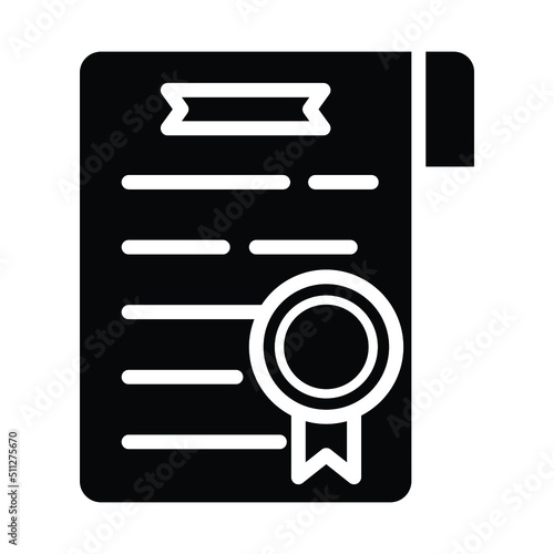business licence Vector icon which is suitable for commercial work and easily modify or edit it

