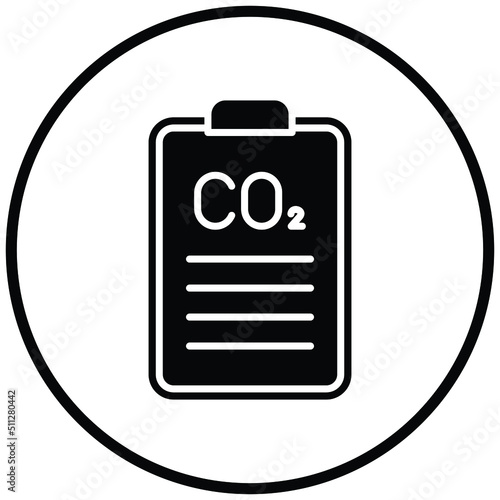 Carbon dioxide Report Icon Style