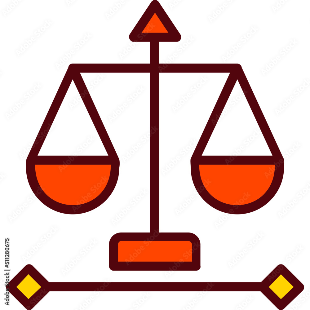 Justice Scale Icon Justice Scale Icon