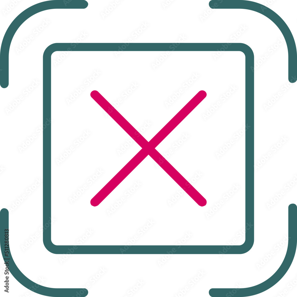 Obraz premium Crossed Icon