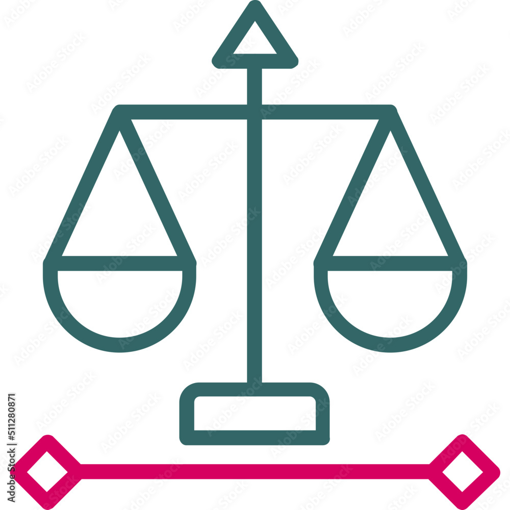 Justice Scale Icon Justice Scale Icon