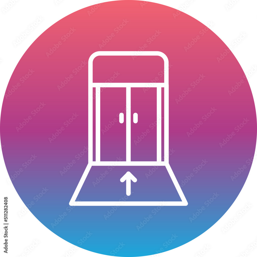 Boarding gate Icon Stock Vector Adobe Stock