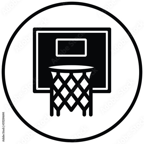 Basketball Hoop Icon Style