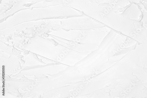 Canvas Print White wet plaster smear texture