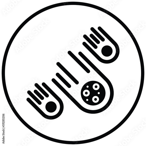 Meteorites Icon Style