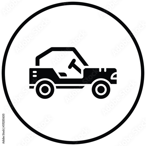 Buggy Car Icon Style