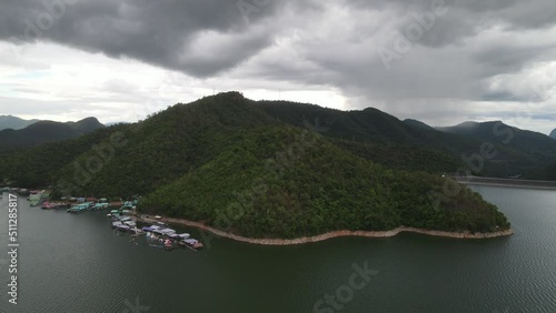 Srinagarindra Dam and Sinakharin Lake, Kanchanaburi, Thailand photo