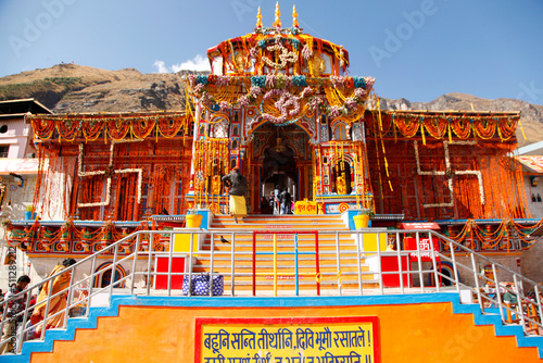 Badrinath Temple Ancient Lord Vishnu Temple, Uttarakhand India