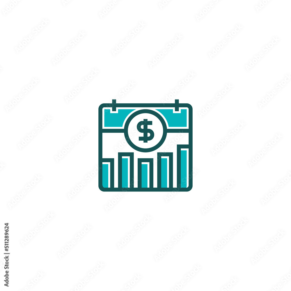 Daily chart line icon. linear style sign for mobile concept and web design. Outline vector icon. Symbol, logo illustration. Vector graphic Daily chart line icon. linear style sign for mobile concept and web design. Outline vector icon. Symbol, logo illustration. Vector graphic