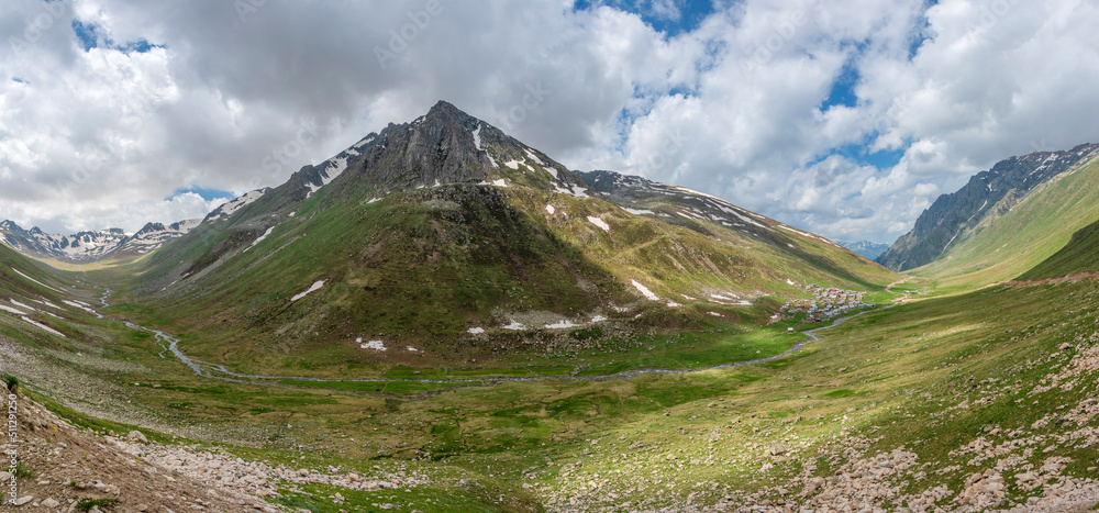 Fototapeta premium Trovit Plateau view in Rize Province of Turkey