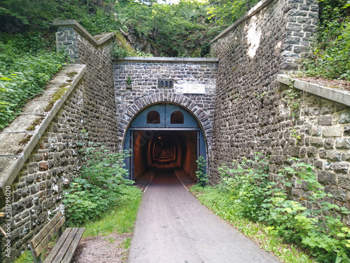 Radtunnel in Hützemert, Stadt Drolshagen, Nordrhein-Westfalen, Deutschland