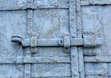 Antique bolt on a metal gate