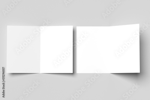 Bifold brochure mockup