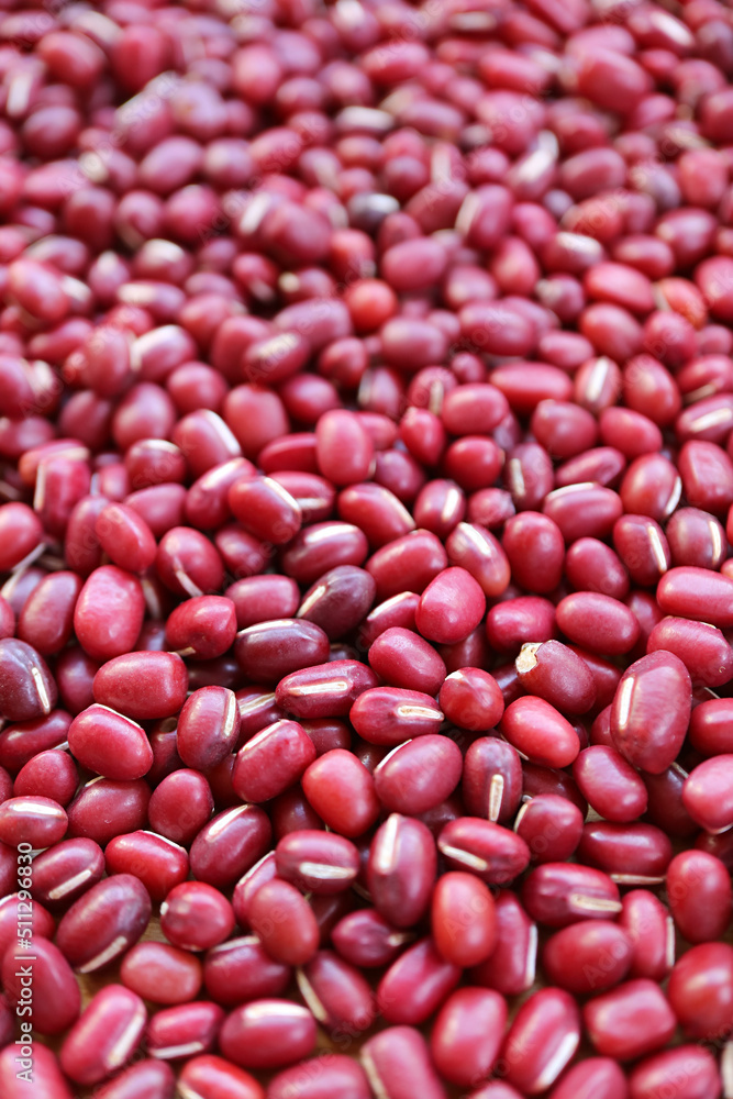 Closeup Heap of Dried Azuki Red Beans for Backdrop or Banner Closeup Heap of Dried Azuki Red Beans for Backdrop or Banner