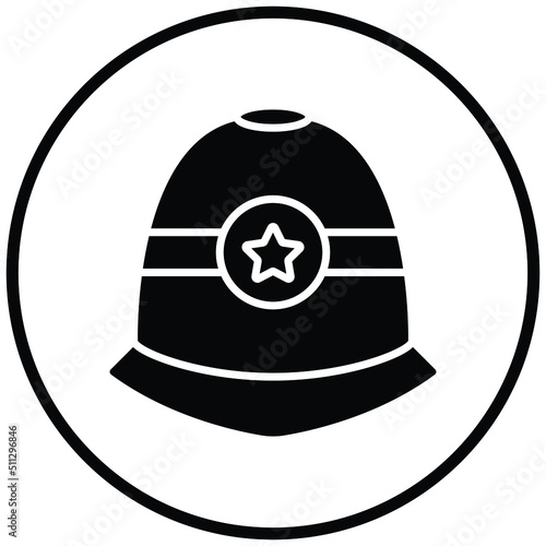 Police Helmet Icon Style