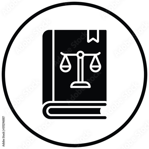 Law Book Icon Style