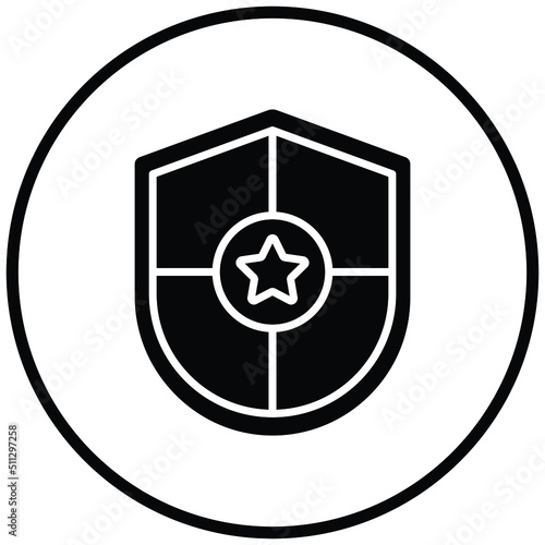 Police Shield Icon Style