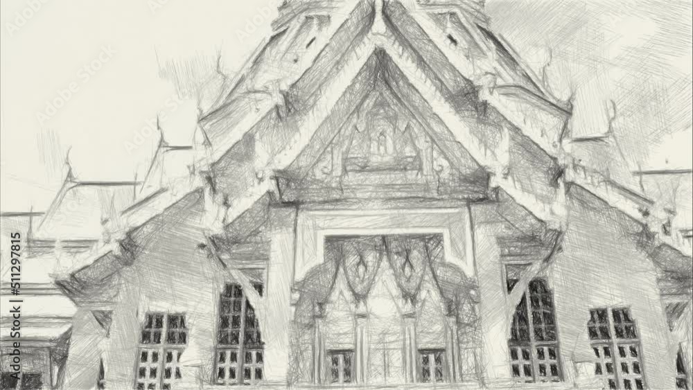 black and white of temple background black and white of temple background