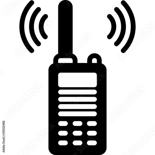 walkies talkie glyph icon